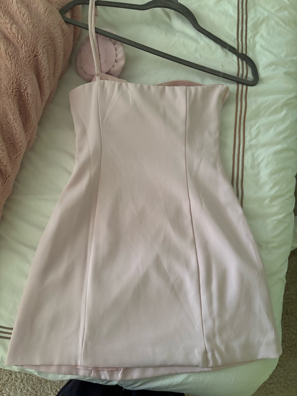 Peppermayo Strapless Light Pink Rose-Accent Cocktail Dress - Picture 4 of 4